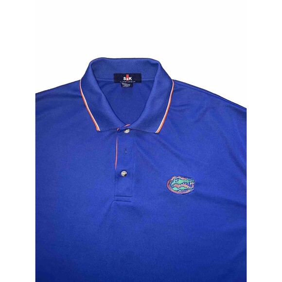 2 Florida Gators Polo Golf Shirt Mens Size XL Blue Orange Short Sleeve - Picture 4 of 4
